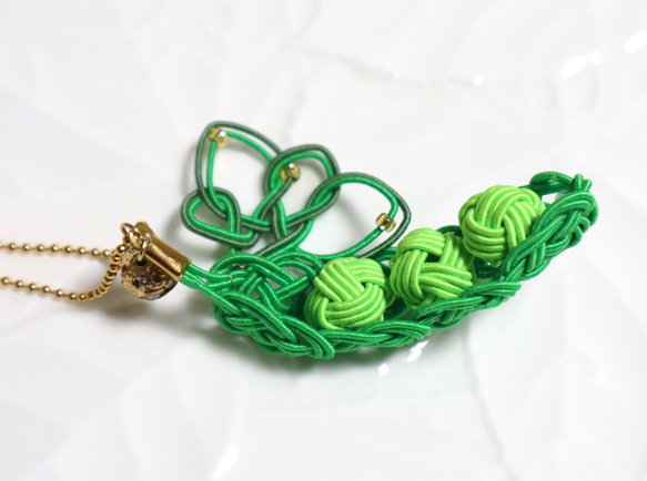 みずみずしい枝豆くん〜水引ストラップ その他アクセサリー Yini(いに