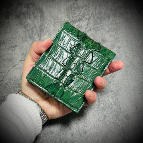 無双 クロコダイル 財布 二つ折り 折財布 メンズ財布 ホーン 無双 クロコダイル 財布 二つ折り 折財布 メンズ財布 ホーン