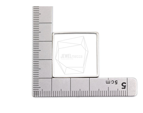 PDT-2522-R [4 件] Square Charm, Square Charm / 25m x 25mm 第5張的照片