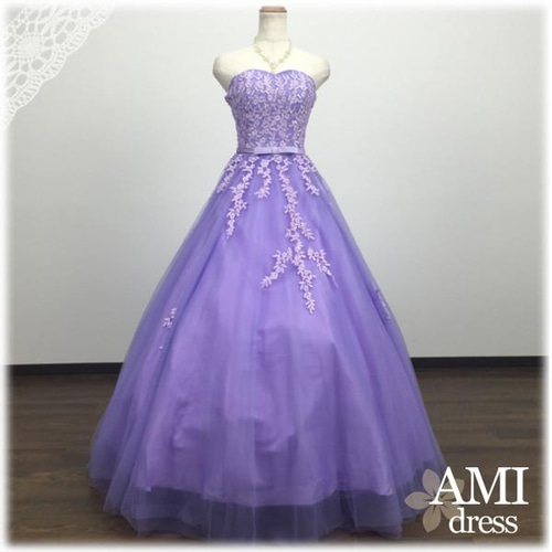 ドレスルームアミ ドレス 演奏会 紫 パープル 超美品 7号 9号 160cm ドレスルームアミ ドレス 演奏会 紫 パープル 超美品 7号 9号 160cm