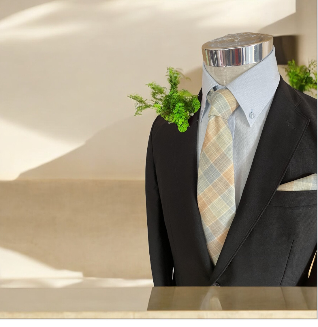 愛知一宮市尾州織ネクタイ　「爽やかなメロディー」