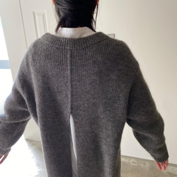 mohair alpaca back slit pullover 9枚目の画像