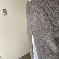 mohair alpaca back slit pullover 15枚目の画像
