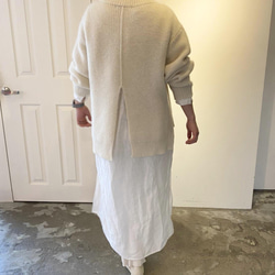 mohair alpaca back slit pullover 14枚目の画像