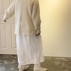 mohair alpaca back slit pullover 8枚目の画像