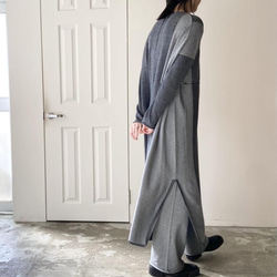 wool×cotton panel one-piece×pants setup 14枚目の画像