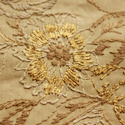 ◇レース半襟・半衿【華】芥子色 3枚目の画像