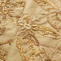 ◇レース半襟・半衿【華】芥子色 2枚目の画像