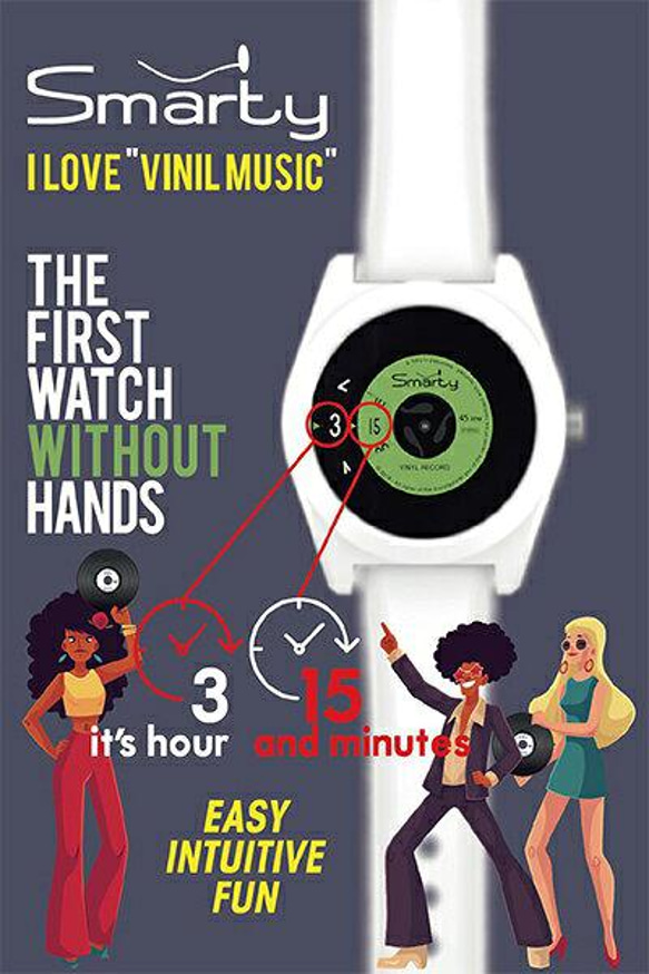 Smarty watch ホワイト ｘダークイエロー 4枚目の画像