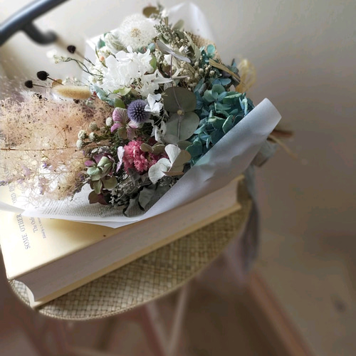 2.アキイロ紫陽花スワッグ