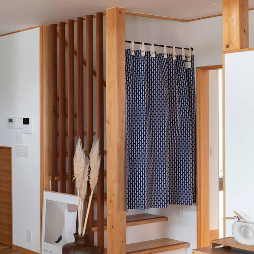 暖簾 ハンドメイド 暖簾 ハンドメイド のれん 手編み 北欧風 民宿 無地 メッシュ 夏用