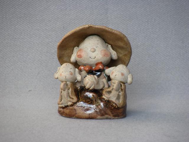 美濃焼 お地蔵さん 笠地蔵 美濃焼 お地蔵さん 笠地蔵