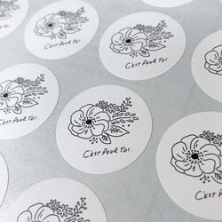 ラッピングシール／アネモネ(foryou) 3枚目の画像