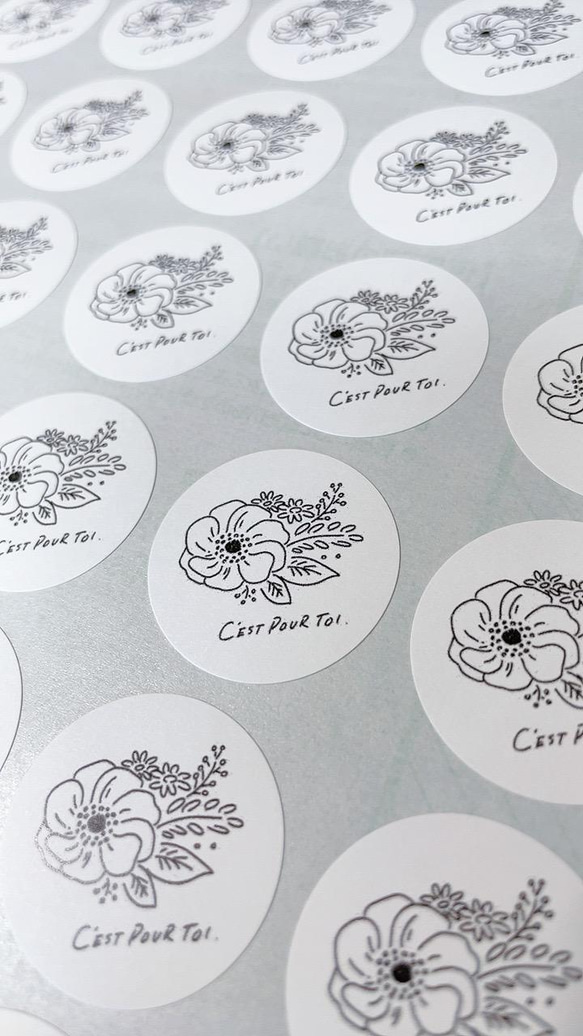 ラッピングシール／アネモネ(foryou) 3枚目の画像