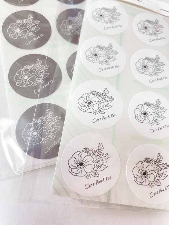 ラッピングシール／アネモネ(foryou) 2枚目の画像