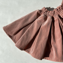 子供服 別珍 タック キュロットスカート90cm 2枚目の画像