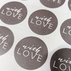 ラッピングシール／愛を込めてwithlove 4枚目の画像