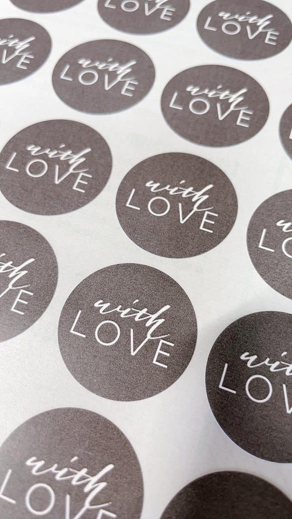 ラッピングシール／愛を込めてwithlove 4枚目の画像