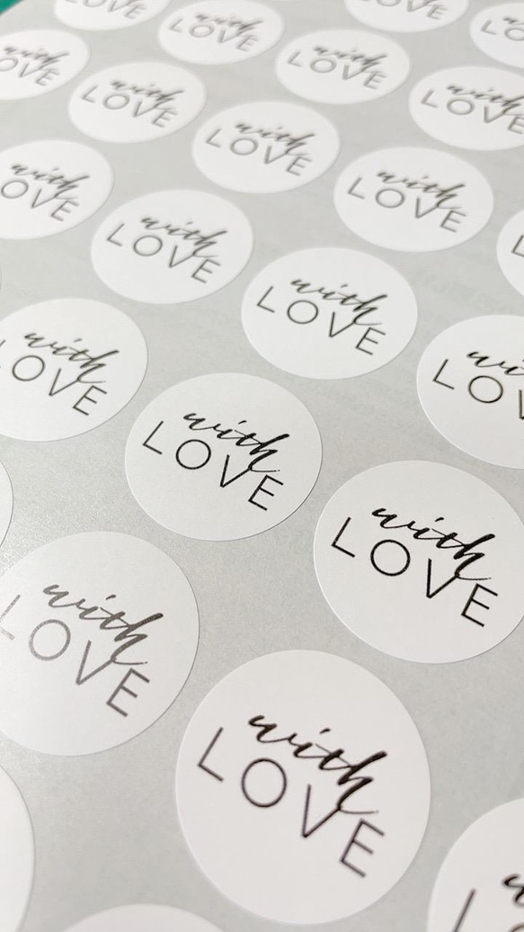ラッピングシール／愛を込めてwithlove 6枚目の画像