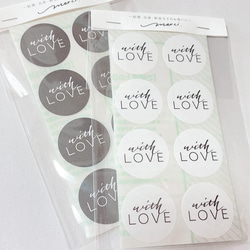 ラッピングシール／愛を込めてwithlove 2枚目の画像