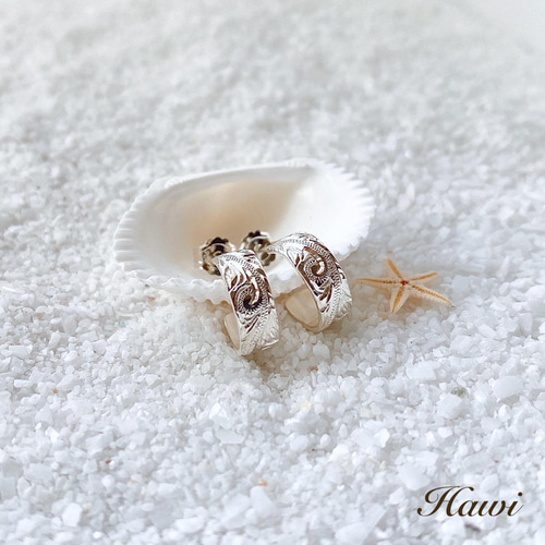 ハワイアンジュエリーピアス(フープ4mm・Silver925) ピアス ハワイアンジュエリーピアス(フープ4mm・Silver925) ピアス
