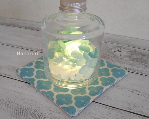 ブルーシーグラスオブジェ ３点セット a965740507987f418031537e9545f5