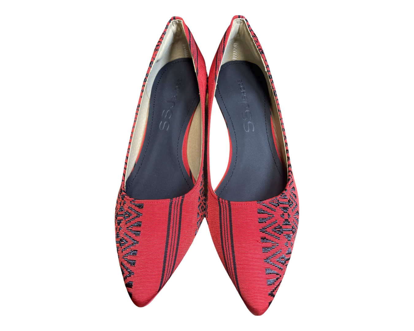 博多帯　紅黒　22.5cm