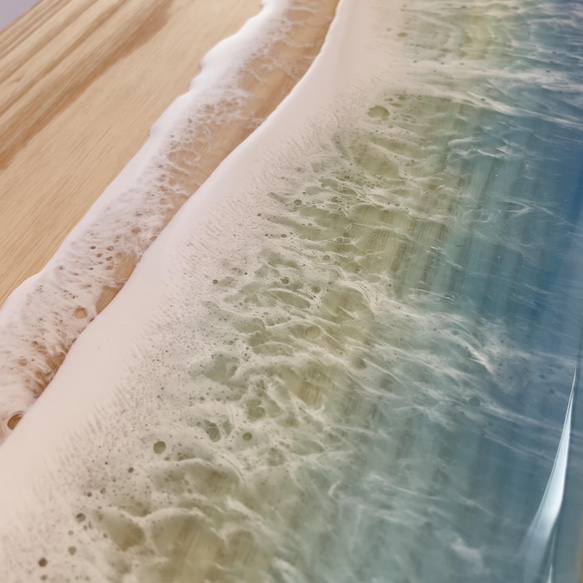 オーシャンスツール　ホワイトアッシュ　ブルー 