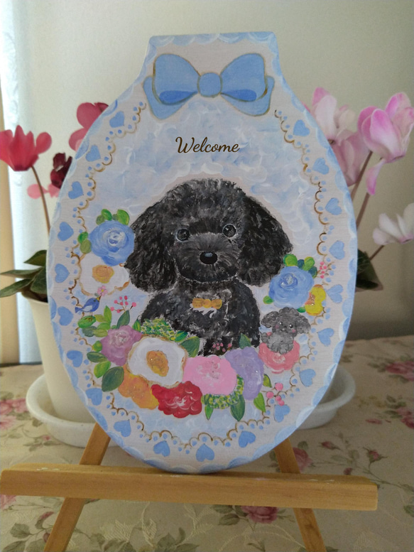 naluです トールペイント作品 プレート 似顔絵 nalu様専用です