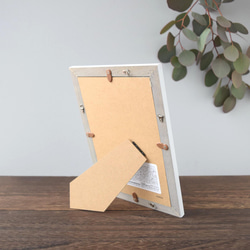 刺繍命名ボード《ボタニカル / 寒色》A5サイズ 命名書 名前旗 こどもの日 端午の節句 五月人形 15枚目の画像