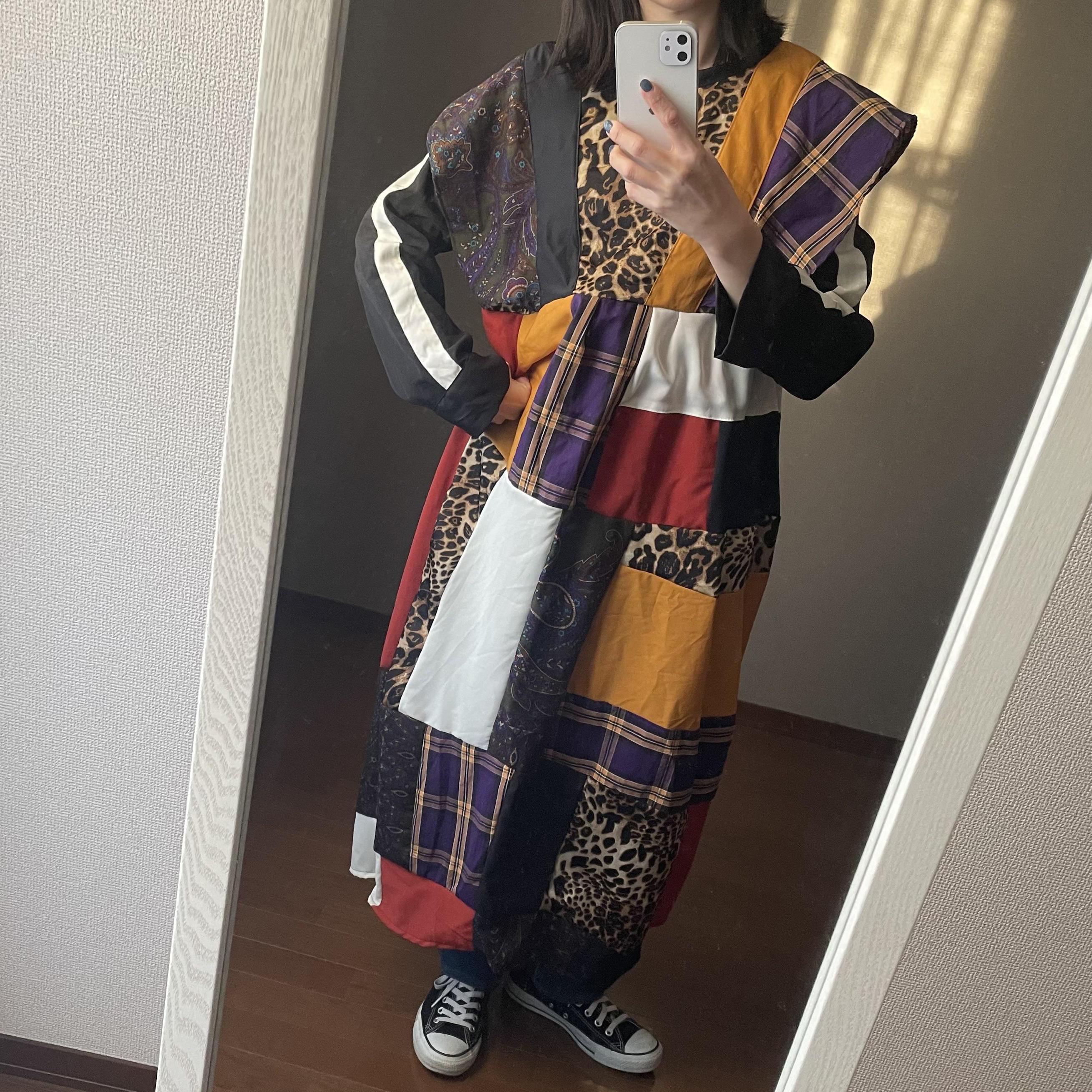大きいサイズ 古着リメイクワンピース 大きいサイズ 古着リメイクワンピース
