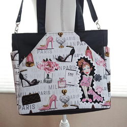 ロラライハリス♡ピンクファー生地♡刺繍のバッグ♡ ロラライハリス