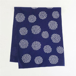 手染毛巾～PonPon#2～（顏色：藍紫色） 第3張的照片
