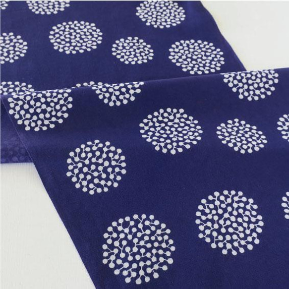 手染毛巾～PonPon#2～（顏色：藍紫色） 第1張的照片