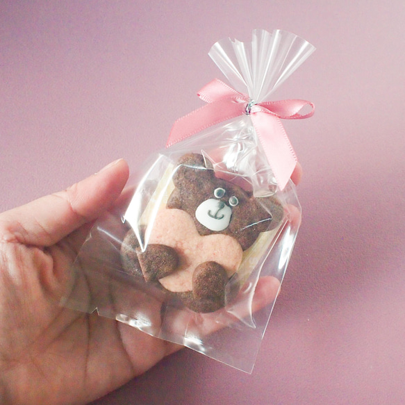 【2/8～14着限定】バレンタインクッキープチギフト５袋セット 3枚目の画像