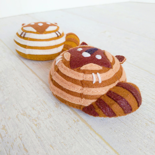 型紙＆レシピ・PDF】フェルトままごと 動物麵包 繁体中文語