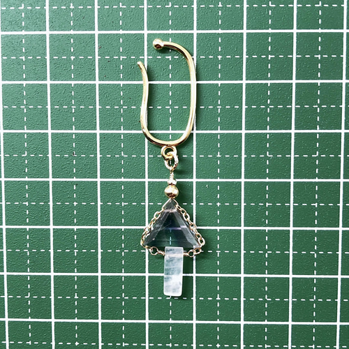 一点物14kgf☆ストライプフローライトとムーンストーンの  