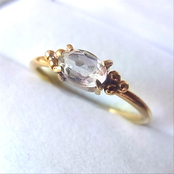 くり❤️さまご確認用】オパールのオーバルファセットリング0703