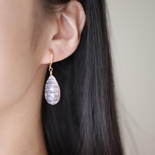 minakusi 工房ミナクシ 天然石 ピアス H.P.Franceアガット minakusi 工房ミナクシ 天然石 片耳ピアス H.P.Franceアガット