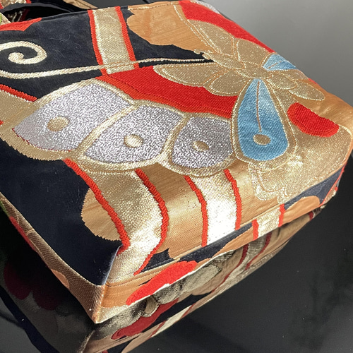 368 帯リメイク 蝶の2wayミニバッグ 帯リメイク 368 帯リメイク 蝶の