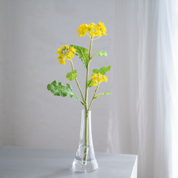 水換え不要）リアルな菜の花の花瓶挿し 春の訪れ〜 アートフラワー