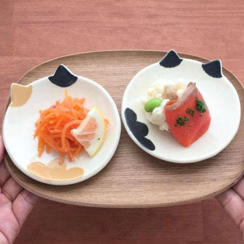 猫のうつわ2個セット「選べる！子猫猫」豆皿 薬味皿・豆皿