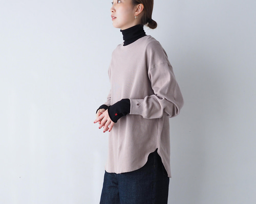 TSV ベージュリブ長袖Tシャツ 楽天市場】ロンT / 公式 CUBE SUGAR スラブ天竺 カットソー 長袖