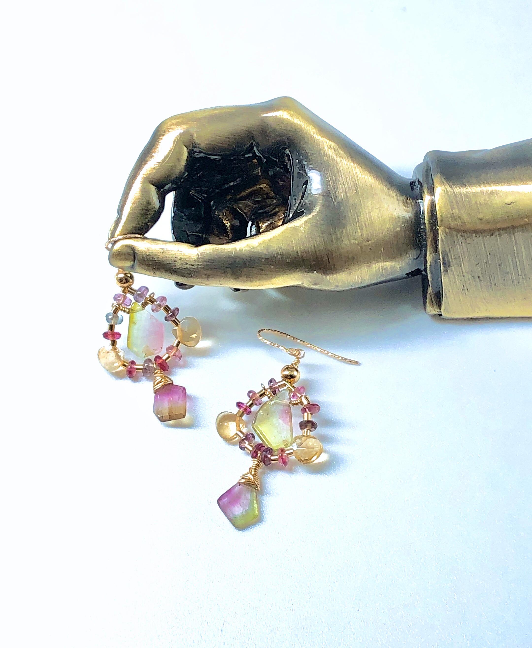 一点物14kgf☆ウォーターメロントルマリンの贅沢ピアス 4,810円