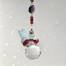 サンキャッチャー♡ハンドメイド「赤いお花のサンキャッチャー♥」 赤（レッド） サンキャッチャー のおすすめ人気通販｜Creema(クリーマ