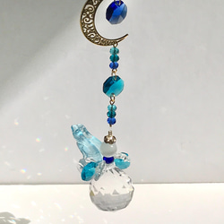 ブルーシェード50ミリ*✩‧₊˚ペアシェプ♡サンキャッチャー ブルーシェード50ミリ*✩‧₊˚ペアシェプ♡サンキャッチャー