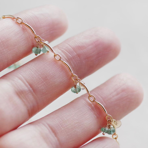 14kgfザンビア産エメラルドブレスレット 【公式通販】