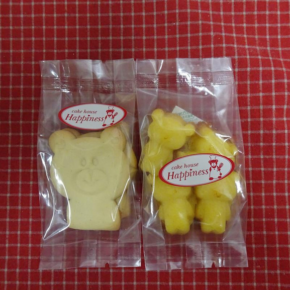 くまの形の焼き菓子2種類　くまのペーパーバッグ入り(^^♪ 2枚目の画像