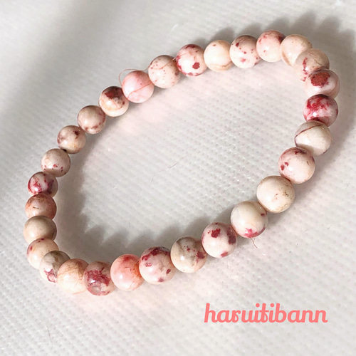 朱砂 辰砂 ブレスレット シナバー 天然石 パワーストーン 【高純度】 6  