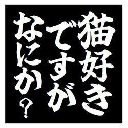 猫好きですがなにか？ おもしろ カー マグネットステッカー 1枚目の画像